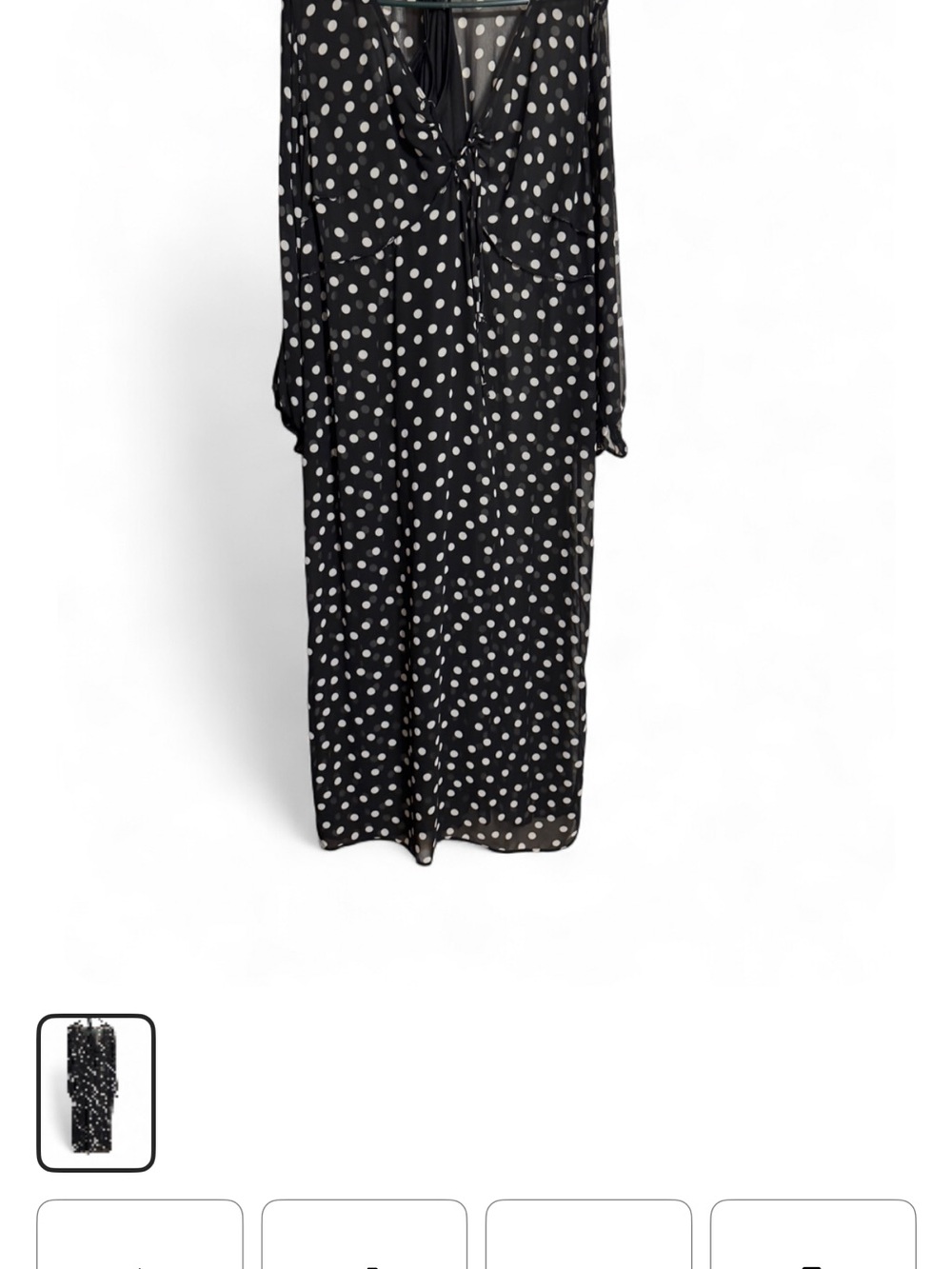 Target Black Maxi Dress with White Polka Dots